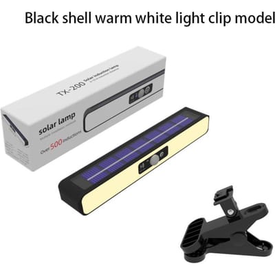 Krachtige Clip LED Zonne-Wandlampen IP55 Waterdicht Buiten Bewegingssensor Straatlantaarn Lamp Voor Tuinhek Lantaarn voor Buitenplaats,Kamperen,Garage