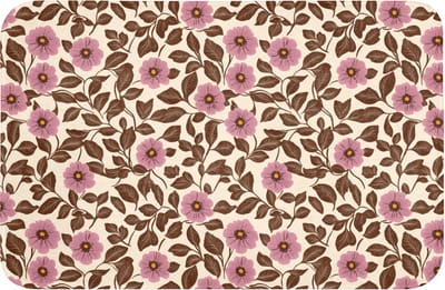 Badmat 60x40 cm - Antislip - Bloemen - Bladeren - Kleurrijk - Badmatten voor badkamer - Badkamermat - Douchemat - Badkamer mat
