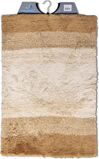 Wicotex - Badmat regenboog Beige - Badmat - Antislip onderkant - Afmeting 60x90cm