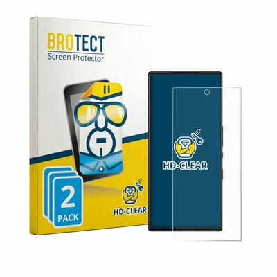 BROTECT - Screenprotector voor ZTE Nubia Red Magic 9S Pro - Folie Beschermfolie transparant 2 Stuks