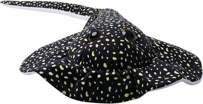 Nature Planet knuffel Pijlstaart rog - zwart - 110 cm - pluche - zeedieren/vissen