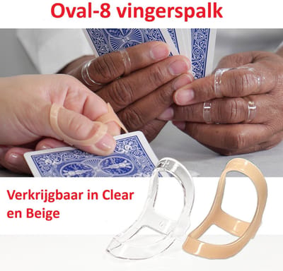 3PP Oval-8 vingerspalk BEIGE - Splint - maten 4-5-6 (S) - 3 stuks, van elke maat één - voor stabiele en comfortabele ondersteuning van de vinger