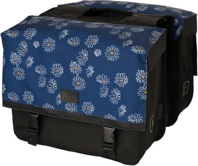 FASTRIDER NARA - Dubbele Fietstas - E-bike tas - 33L - Zwart - Waterafstotend - MIK bevestiging - Reflecterend - Met regenoren