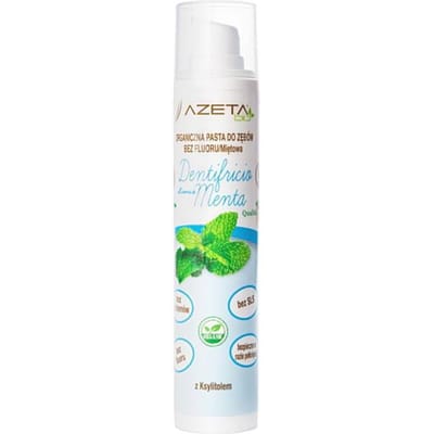 Azeta Bio - Biologische Tandpasta - Munt - Zonder Fluor - Met Xylitol - Voor het hele gezin - 50ml