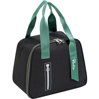 Nieuwe Draagbare Lunchbox Grote Capaciteit Koeltas Waterdicht Oxford Doek Rits Thermische Picknick Voedseltas Voor Vrouwen Mannen