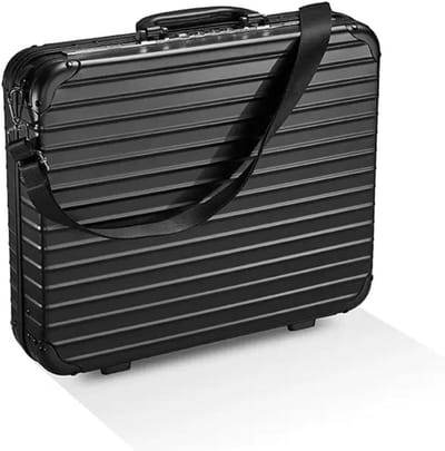 Aluminium Aktetas - Laptop Koffer - Zakelijk Transport - Cijferslot Beveiliging - 44x36x10cm - Zwart