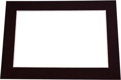 Passepartout Zwart - Buitenmaat 12,7x17,8cm (25 stuks)
