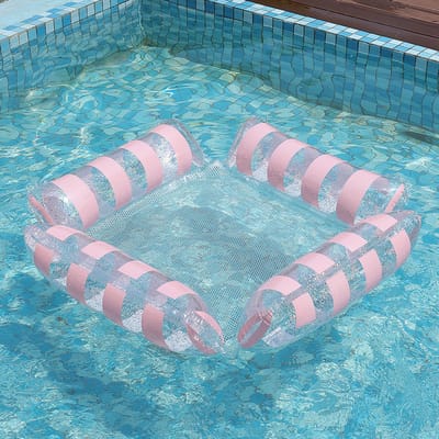 Opblaasbare Waterhangmat - 4-in-1 Zwembad Hangmat - Drijvende Ligstoel voor Volwassenen - Opvouwbare Pool Float - Waterstoel voor Strand Meer en Zwembad - Zomer Wateraccessoire