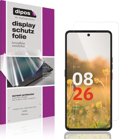 dipos – 4x Beschermfolie geschikt voor Volla Plinius | Krasbestendige & heldere Screenprotector Ultra-Thin