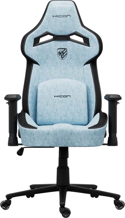 HICON® Luxe Ergonomische Gamestoel - Stoffen Bekleding - 3D Armleuningen - 200 kg - Hyper Serie - Striker - Blauw