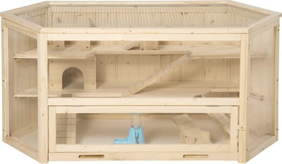 PawHut Kooi voor kleine dieren met PS plexiglas D51-082V00