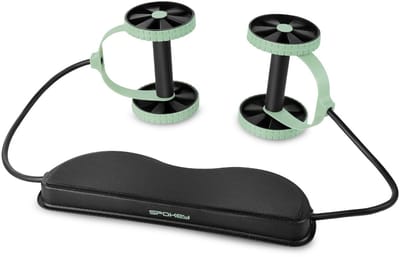 Spokey CARVY Suspension trainer - Zwart / Groen - 42 x 14 5 x 4 5 cm