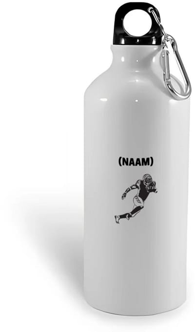 Hacebo® - American football met eigen naam waterfles - Sport - Sporter - American footbaal - water fles - 400ML