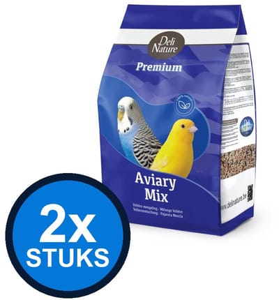 2x Deli Nature - Premium voliere 4kg - Vogelvoer - 4 kg