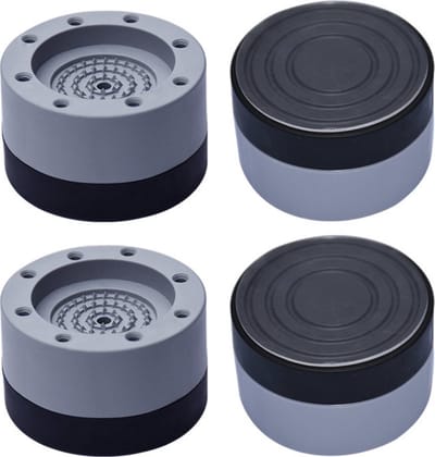 ***Schokdempers - Schok demper - Wasmachine - Dempers - Trillende Wasmachine - Anti schok - Demping - Set van 4 stuks - Grijs - Extra dik - Voetjes wasmachine - van Heble® ***