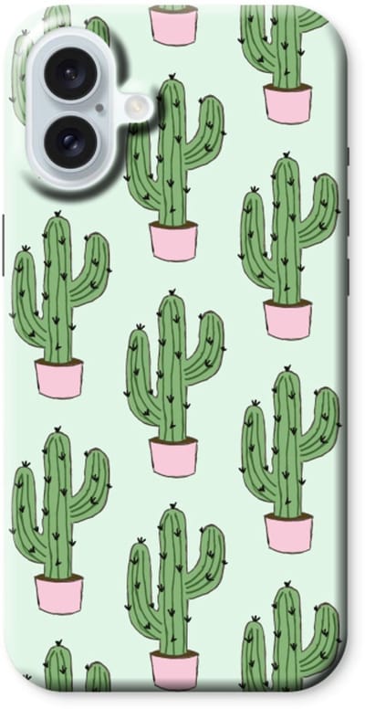 Case Company® - Hoesje geschikt voor iPhone 16 Plus hoesje - Cactus Lover - Tough Case - Maximale Bescherming alle Kanten en Schermrand