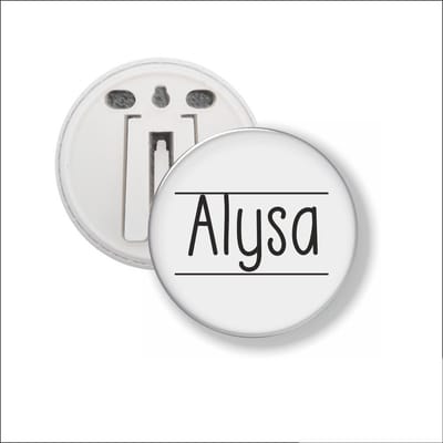 Button Met Clip 58 MM - Alysa