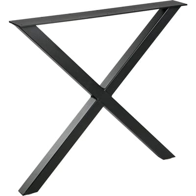 WOOOD Tablo X-Poot 1 Stuks - Metaal - Zwart - 72x79x10