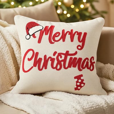 Unyqoos® Kerstkussenhoes met 3D-design en onzichtbare ritssluiting voor sfeervolle decoratie