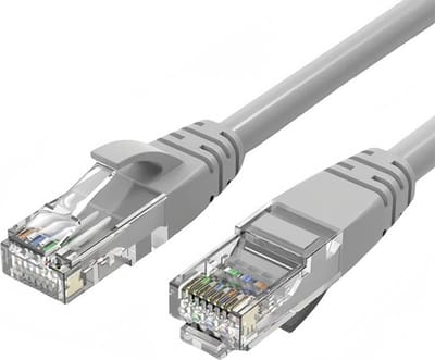 Internetkabel - 1 meter - CAT6 - Netwerkkabel (1000Mbps) - Grijs - UTP kabel - RJ45 - UTP kabel