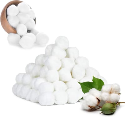 Witte ronde make-up wattenbollen, 300 stuks, ideaal voor het reinigen en de make-up verwijdering