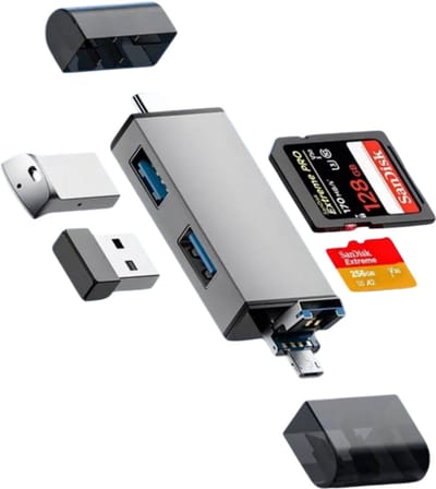 Usb 3.0 7 In 1 Multifunctionele Kaartlezer High-Speed Overdracht Universele Sd/Tf-Kaart Pc Notebook Accessoire High-Speed Kaart