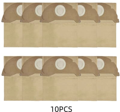 Stofzuigerzakken - Geschikt voor Kärcher WD2 - 10 Stuks - Stofzakken - Reservezakken - Zak 6.904-322.0 - Geschikt voor Kärcher WD2 MV2 WD 2.200 tot WD 2.550 - Papieren Filterzakken - Vervangende