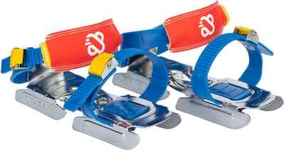 Nijdam Glij-ijzers - Kinderen - Verstelbaar - Maat 24 t/m 35 - Blauw