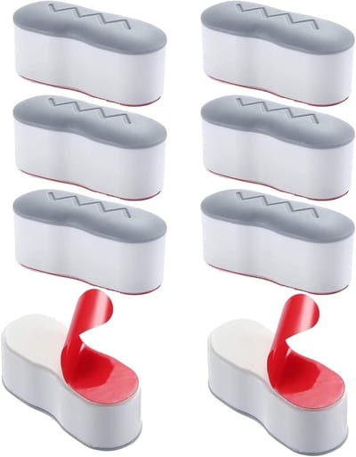 Universele Toiletzitting Dempers - 8 Stuks Vervangende Buffer Spacers voor Toiletdeksel met Sterke Lijm, Ideaal voor Thuis, Hotel en School (Wit)