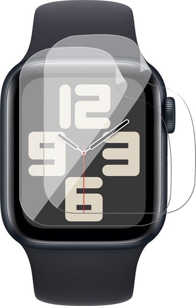 Screenprotector geschikt voor Apple Watch 40 mm Series 4 / 5 / 6 / SE 2021 / SE 2022 - 2x FlexGuard Screen Protector