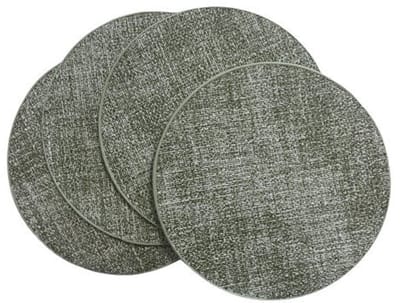 Cronim Onderzetters set-van-4 Rond groen 10x10cm