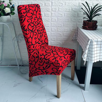 Housse de chaise élastique à dossier roi, taille Xl, extensible, à dossier haut, pour salle à manger, mariage, hôtel, Banquet, décoration de maison, étui de siège XL size (1 Piece)