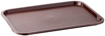 APS Dienblad - Serveertray - Vaatwasserbestendig - Bruin - 35 x 27 cm - Rond - Ovaal - Set van 6