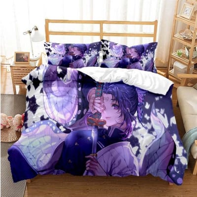 Hot Anime Demon Slayer Beddengoedset Japanse Cartoon Bedlinnen 200x220 Tieners Meisjes Twin Single Queen King Full Dekbedovertrek Sets US King259x229cm