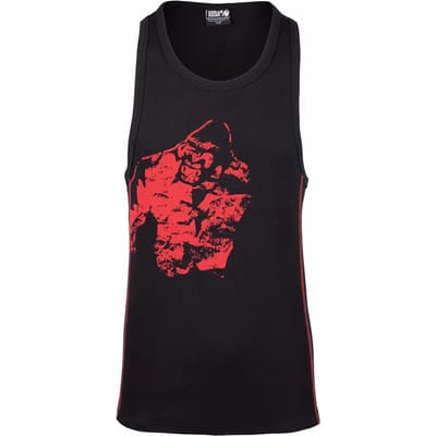 Gorilla Wear Monterey Tank Top - Zwart/Rood - L/XL