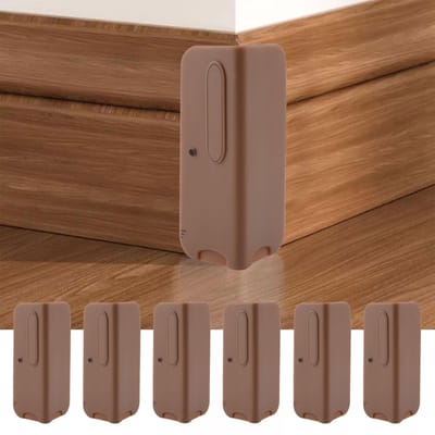 Dailygoods- Hoekbeschermer 6 Stuks - Siliconen Antibotsing - Meubelrandstrips - Voor Thuis/Kleuterschool - Koffiekleur - Eenvoudig Ontwerp - Meubelbeschermer