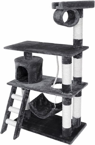 Topmast Krabpaal - Klimpaal - Pascal - grijs - 70 x 40 x 141cm