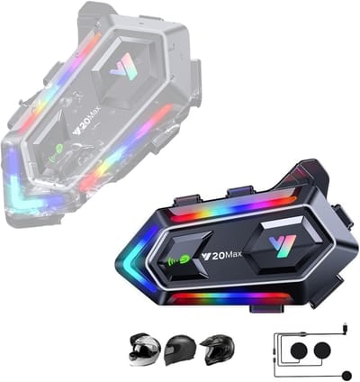 CLVP® Motorhelm Headset - Intercom - Bluetooth - Zwart