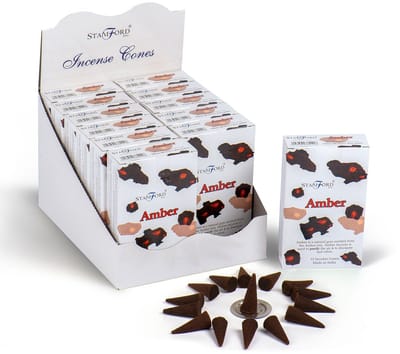 Amber Incense Cones