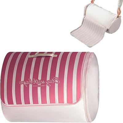 Opbergzakken Dekbed - Kleding Organizer Cilinder - Ruimte Besparen - Compressie Rol Systeem - 55x45 cm - Roze