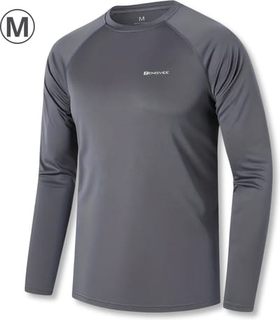 Bovista Rash Guard - Surf Shirt - Zwemkleding - UV Beschermende Kleding - Voor Zwemmen - Surfen - Duiken - Donkergrijs - Maat M