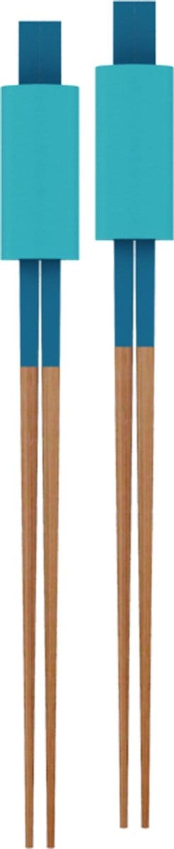 Zak!Designs Chopsticks - incl. Stokjeslegger - Set van 2 Stuks - Ø 24 cm - Blauw