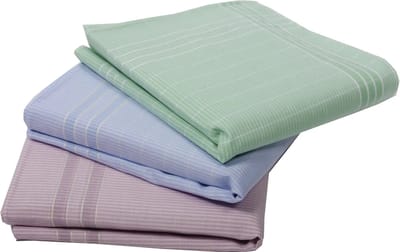 12 stuks Dames zakdoeken Debby katoenen zakdoeken - 35x35 CM - Blauw