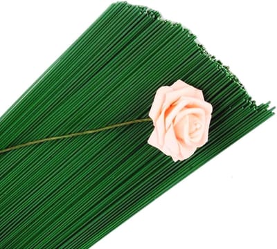 Bloemen Draad - Bloemstelen Draad - Bloemstukken Maken - Flexibel en Stevig - 100 Stuks 40 cm - Groen