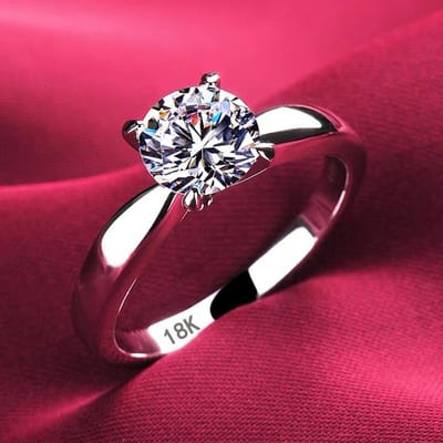 Nooit Verkleurende 18K Witgouden Ringen Dames Hoge Kwaliteit Zirkonia Diamant Originele 925 Zilveren Ringen Trouwring Bruidssieraden Cadeau 9 white