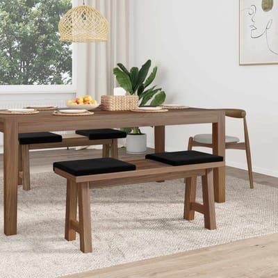 vidaXL - Bankkussen - 4 - st - fluweel - Zwart - Diepte - 35 - cm