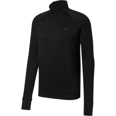 CRIVIT Heren sportshirt met fleecevoering (zwart, S)