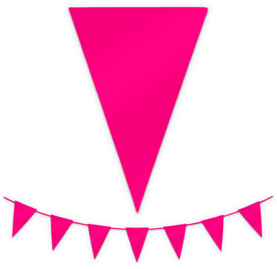 BTH - Slingers - Fuchsia Roze - Slingers Verjaardag - Vlaggenlijn - Verjaardag Versiering - Verjaardag - Vlaggetjes - 1X