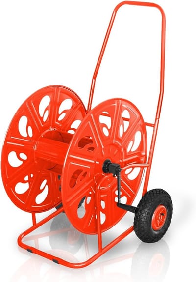 Stevige Slangenwagen met Luchtbanden voor 100m 1" of 140m 3/4" Slang