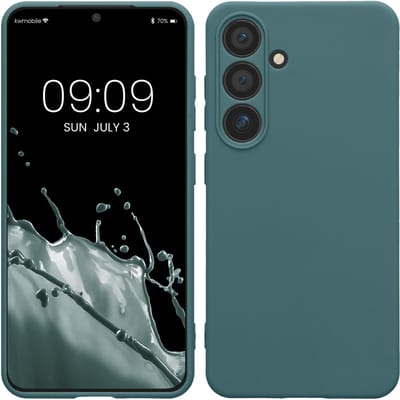 kwmobile telefoonhoesje geschikt voor Samsung Galaxy S24 - Hoesje voor smartphone - Precisie camera uitsnede - In Arctische nacht